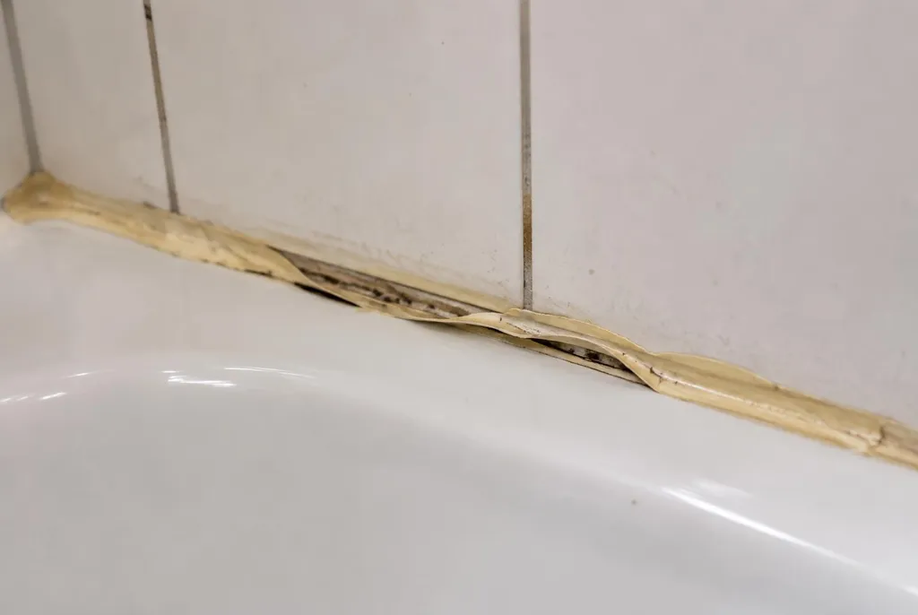 Kitbedrijf Wijk bij Duurstede – loslatende kit naast het bad